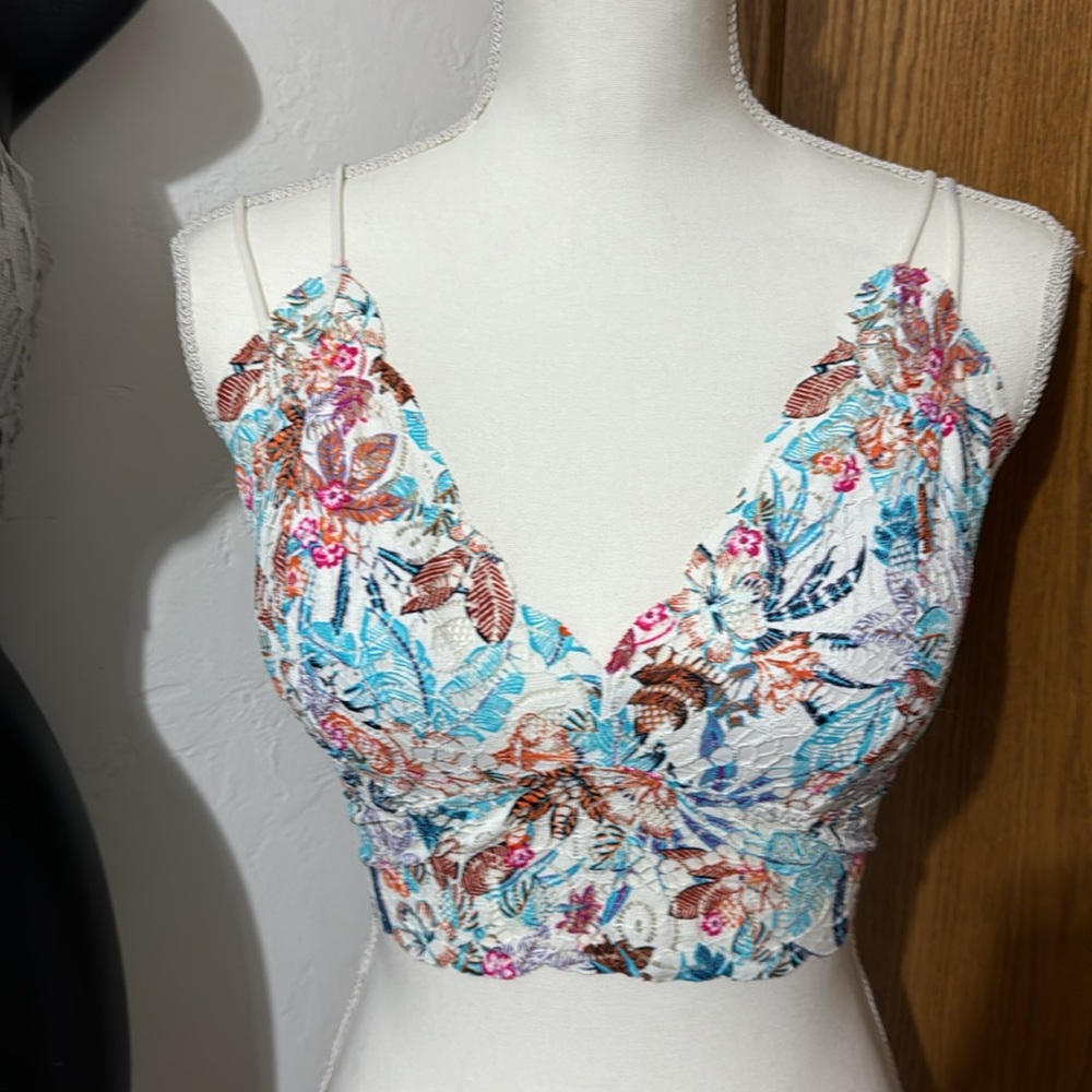 3 Pc Bundle Bralettes With Adjustable Straps & Pa… - image 2